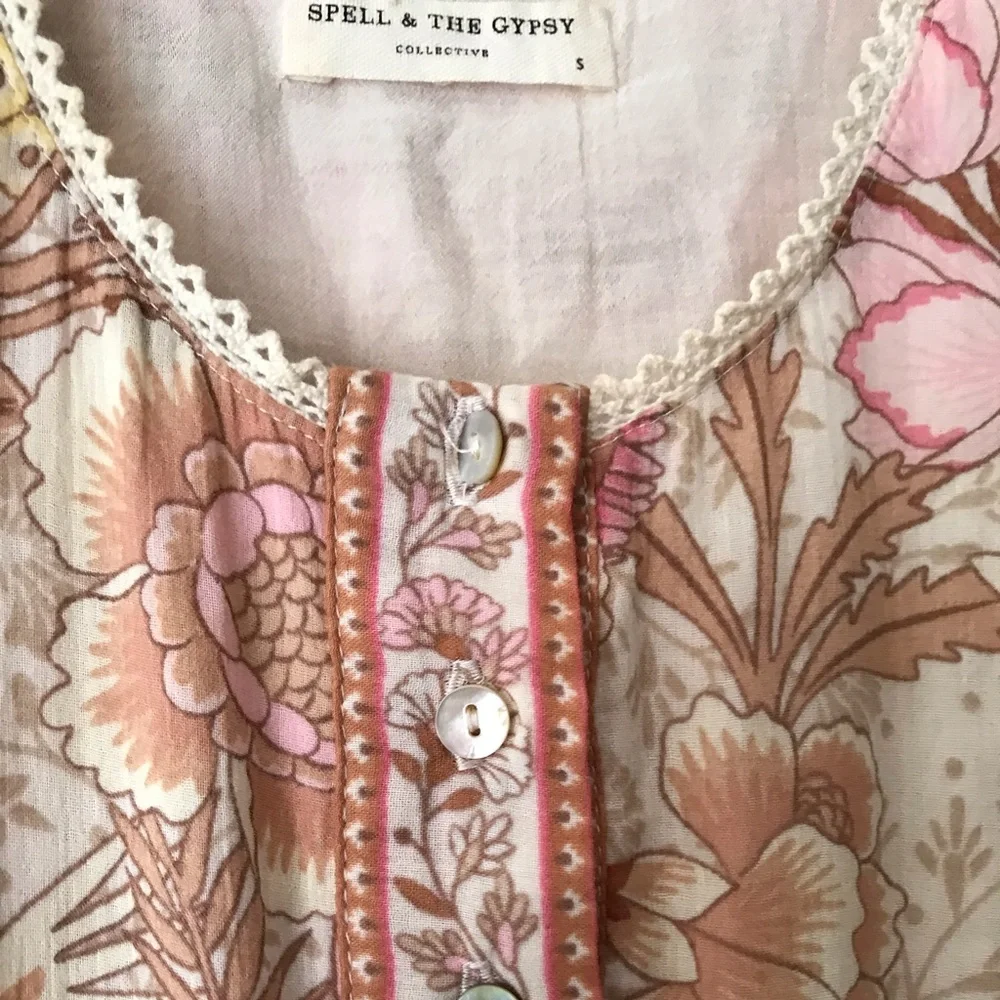 Spell & The Gypsy Collective Maxi Sundress Cream - Picture 7 of 16